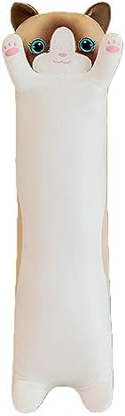Long Cat Plush Pillow for Kids and Girlfriend