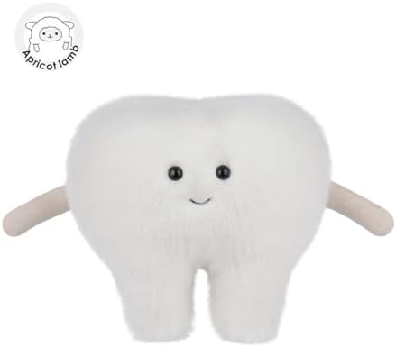 Apricot Lamb Plush Stuffed Tooth Toy for Kids