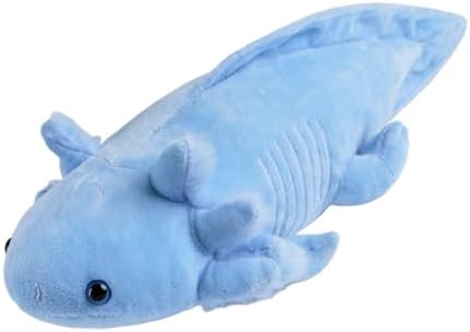 Soft Axolotl Plush Pillow - 19 Inch Blue Cuteness