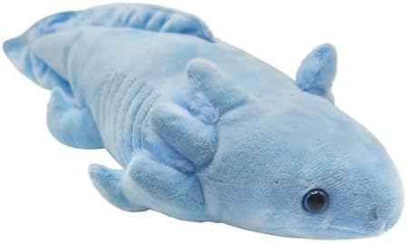 Soft Axolotl Plush Pillow - 19 Inch Blue Cuteness