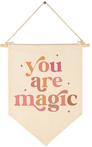 Baby Girls Canvas Pennant Wall Decor Gift