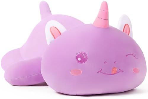 Cute Unicorn Plush Pillow - Soft Hugging Toy for Kids