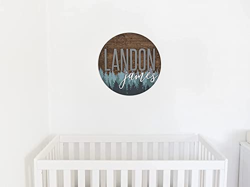 Pine Tree Nursery Name Sign 18 24