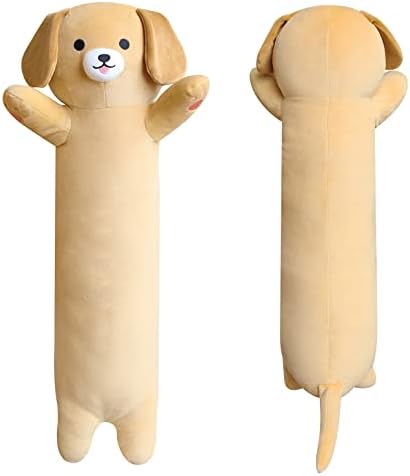 JEROKUMI Long Dog Plush Pillow 26 Inch