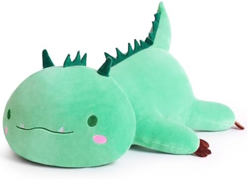 Cute Dinosaur Plush Pillow 20 Green