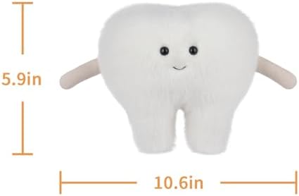 Apricot Lamb Plush Stuffed Tooth Toy for Kids