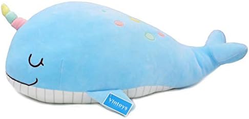 Vintoys Soft Narwhal Unicorn Hugging Pillow