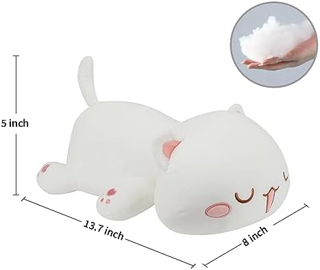 AFAN Cat Plush Pillow Toy for Kids Room Decor
