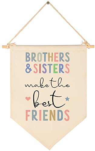 Brothers and Sisters Pennant Wall Sign