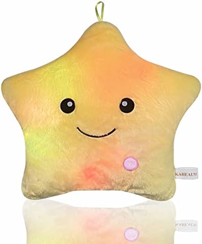 Twinkle Star LED Light-Up Plush Pillow