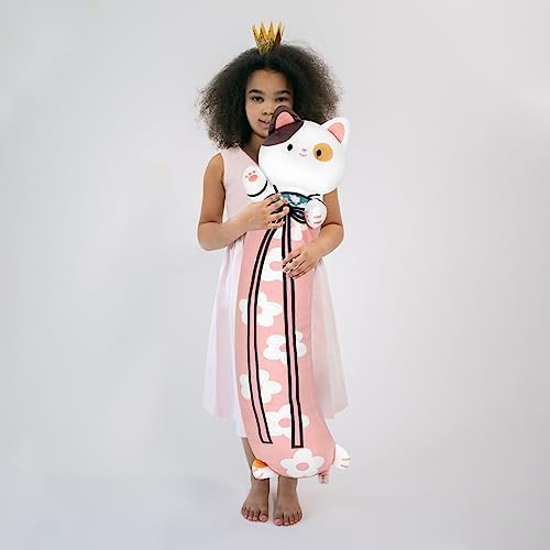 Cherry Blossom Cat Plush Pillow 34 Inch