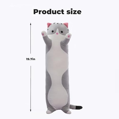 Cute Cat Plush Body Pillow for Kids