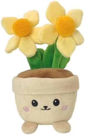Happy Face Flower Stuffed Pillow Toy