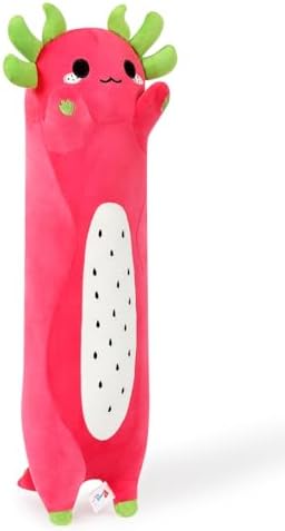 PEACH CAT Long Dragon Fruit Axolotl Plush Pillow