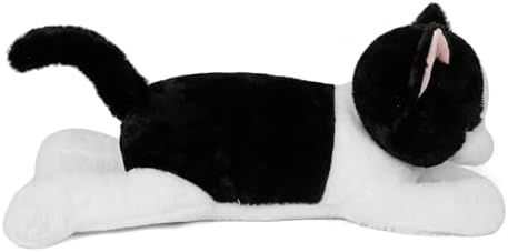 5lbs Black White Cat Weighted Plush Pillow