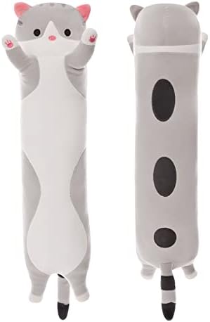 Long Cat Plush Pillow for Kids and Adults