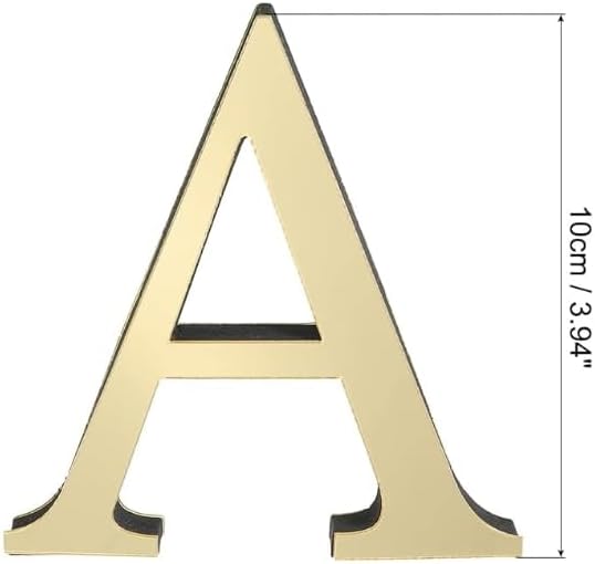 Metal Initials Wall Decor 12 Inch Letters