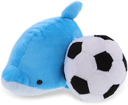 DolliBu Dolphin Plush with Soccer Ball