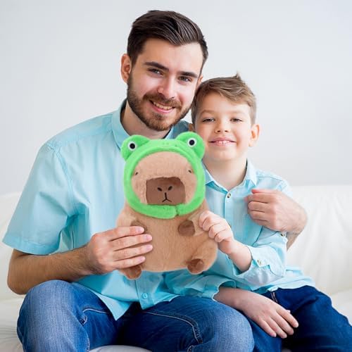 RichRabbit Frog Head Capybara Plush Pillow