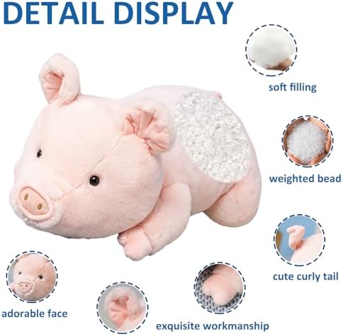 Cute Weighted Pig Plush Toy 33lbs