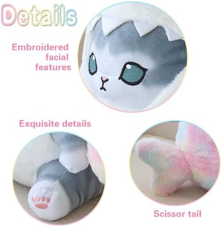 Kawaii Shark Cat Plush Pillow Toy 9 Inch 1