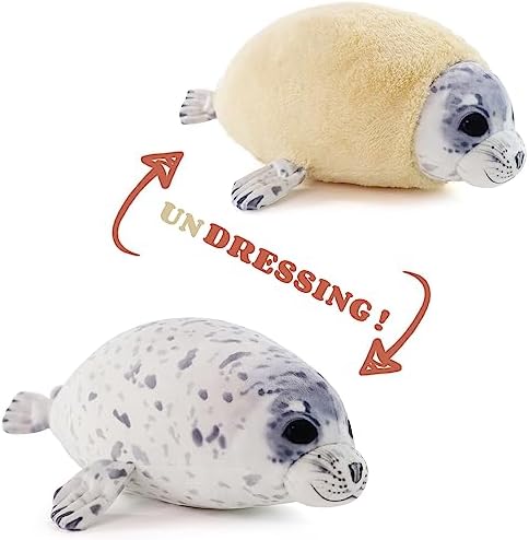 Chubby Blob Young Seal Plush Pillow Toy
