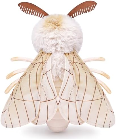 ZHONGXIN MADE Silk Moth Plush Pillow Toy 12in