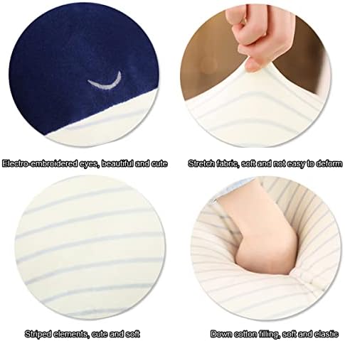 Large Blue Whale Plush Toy Hugging Pillow