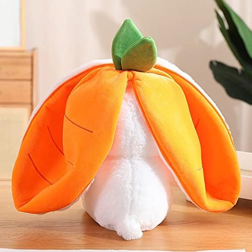 Mukorolee Reversible Bunny Plush Pillow Toy