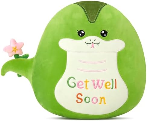 13 Inch Snake Get Well Plush Pillow