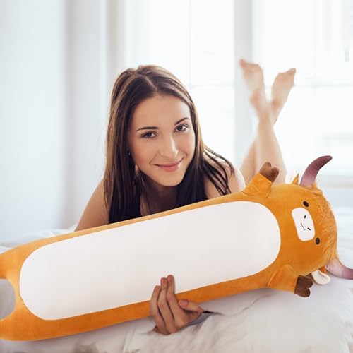Large Highland Cow Plush Pillow