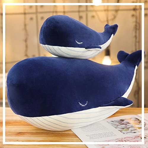 Large Blue Whale Plush Toy Hugging Pillow