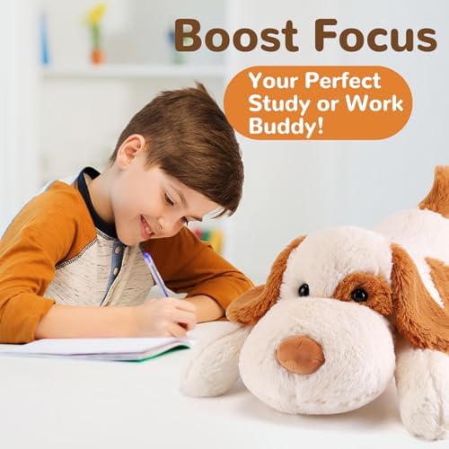 Meowtastic Brown White Weighted Plush Pillow