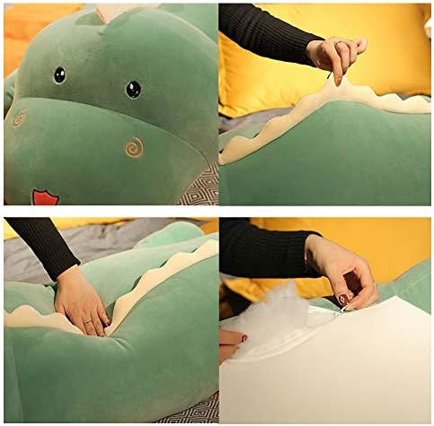 Green Dinosaur Plush Pillow for Kids