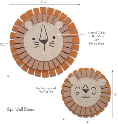 Jungle Adventure Lion Wall Decor 2-Piece