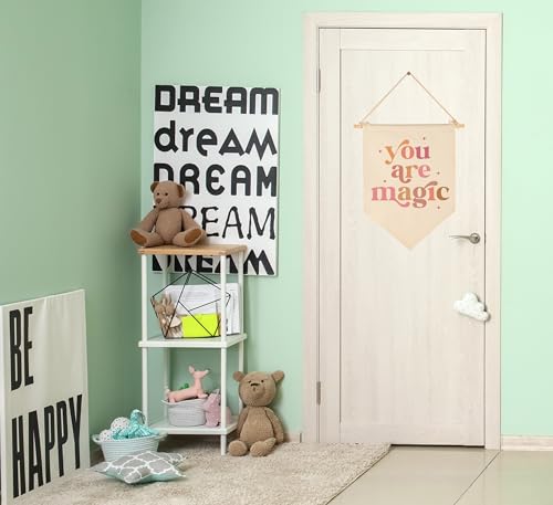 Baby Girls Canvas Pennant Wall Decor Gift