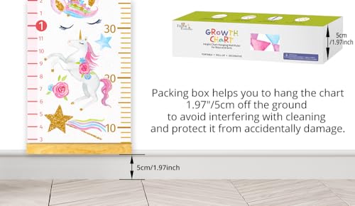HomeEvolution Kids Growth Chart Unicorn Wall Ruler