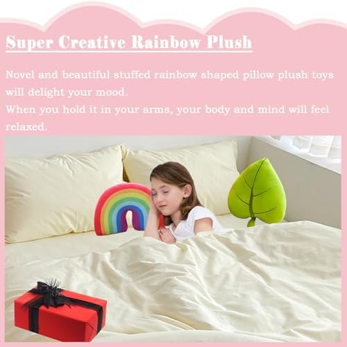 Rainbow Pillow Plush Decorative Cushion Toy