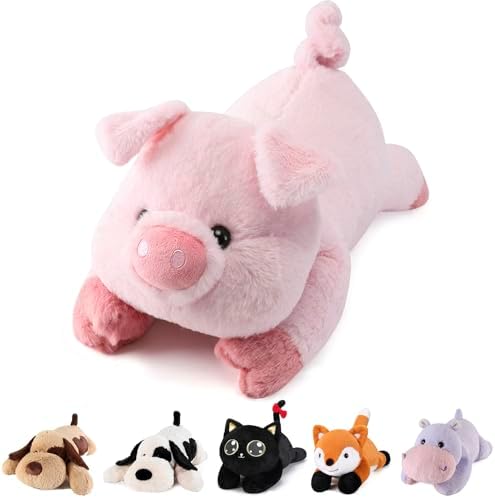 Meowtastic Weighted Plush Pig