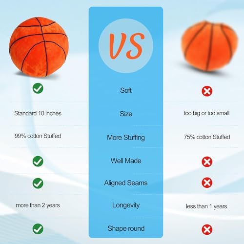 T Play Basketball Plush Pillow for Boys