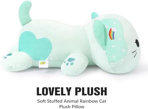 Onsoyours Rainbow Cat Plush 13 Inch Toy