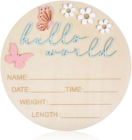 Hello World Newborn Welcome Sign 1