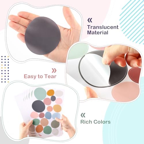 15 Sheet 300 Pcs Irregular Polka Dots Wall Decal