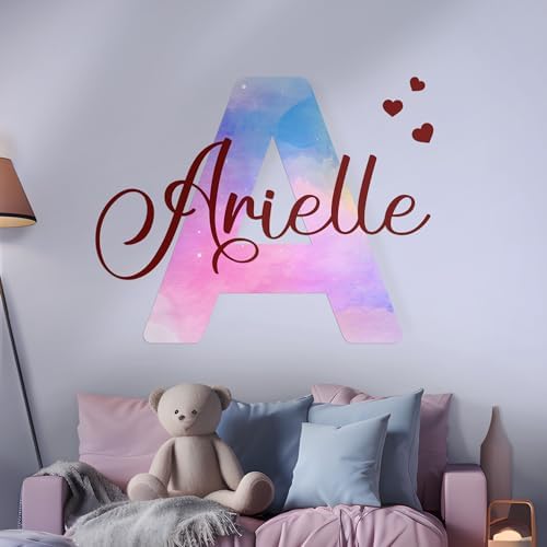 Customizable Name Wall Decals for Girls Room Decor