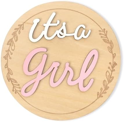 Gender Reveal Wooden Sign - Its A Boy Girl