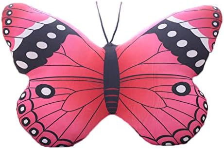 Butterfly Plush Pillow Kawaii Toy Pink 16x12 Inch