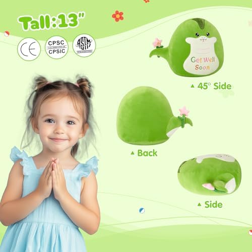 13 Inch Snake Get Well Plush Pillow