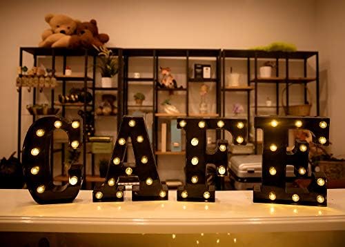Foaky Black LED Marquee Number Light Sign 1
