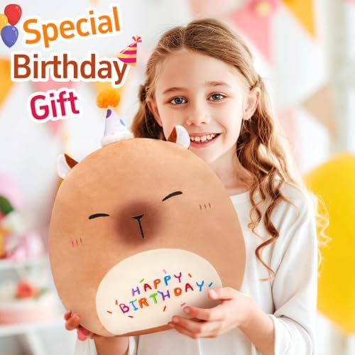 14 Inch Cute Capybara Plush Pillow