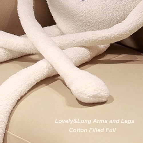 White Heart Plush Pillow 3937in